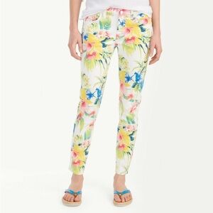 Tommy Bahama Floral Ankle‎ Jeans Multicolor pink green yellow 2 cottage core